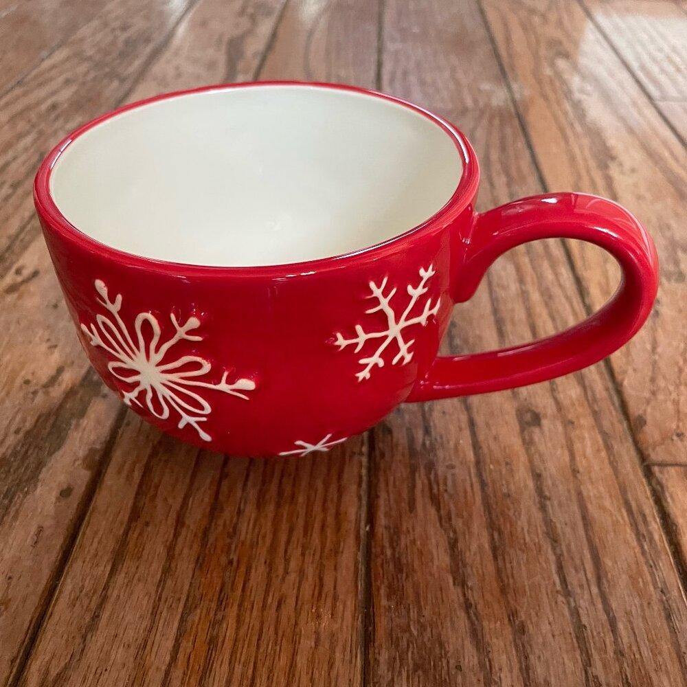 Large Holiday Snowflake Coffee / Tea Mug